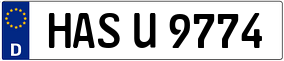 Trailer License Plate